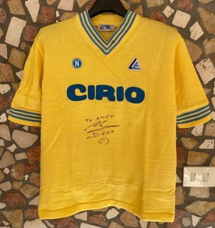 Maglia Calcio Napoli Vintage Camiseta Maradona Cirio Linea Time 1984/85 Hot rare