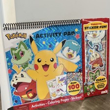 Bendon Pokémon Activity Book Set w/ Stickers, Foam Stickers & Activity Pad