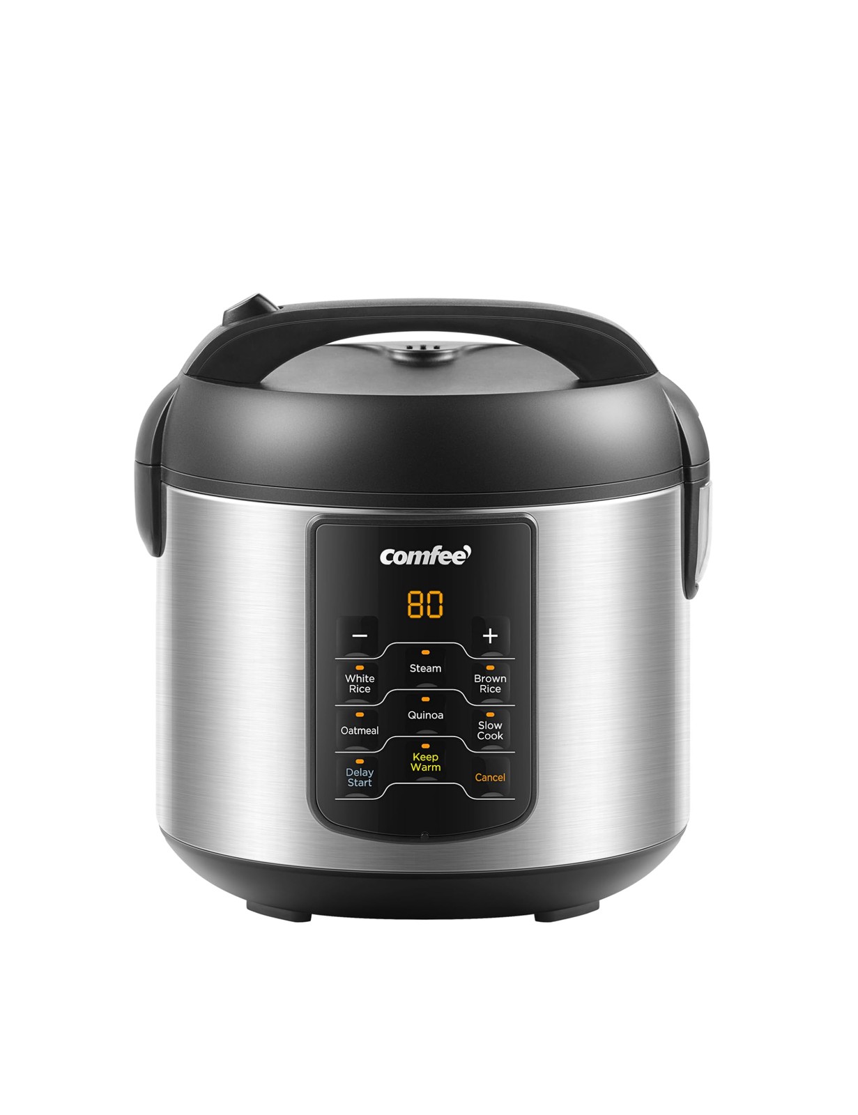 COMFEE' Compact Rice Cooker, 6-in-1 Stainless Steel Multi Co