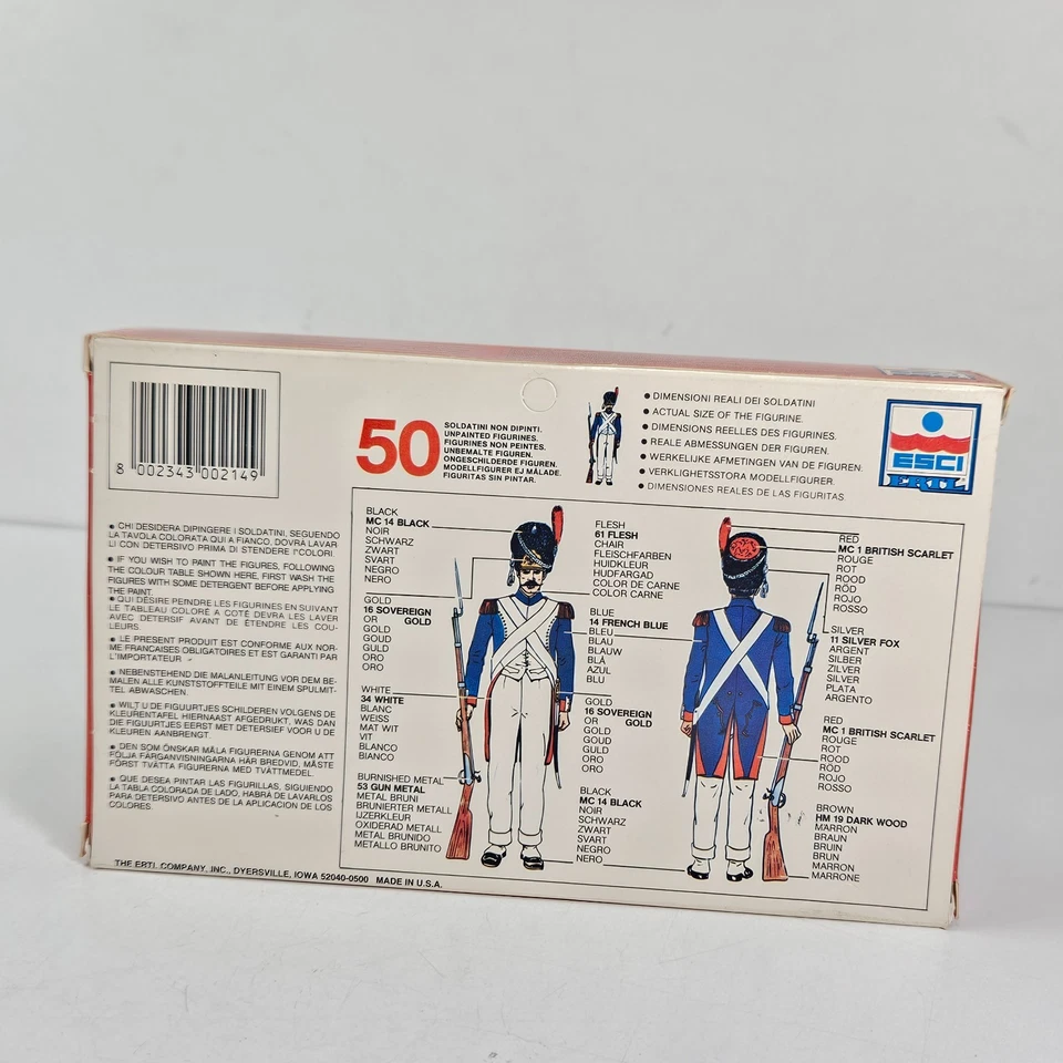 ESCI 1/72 Napoleonic Wars British Infantry #215 Waterloo 1815 50 Figures Boxed - Image 3 of 4