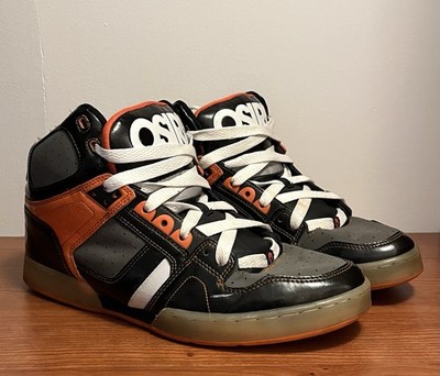 Osiris Bronx Skate Shoes US Men's 12 UK 11 EU 47 Orange Black