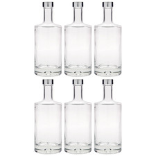 6x 500ml Glasflasche Klarglas