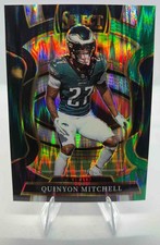 2025 Panini Select Quinyon Mitchell #92 Concourse Black and Green Prizm Shock