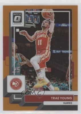 2022-23 Panini Donruss Optic Orange Prizm 196/199 Trae Young #127 01uy