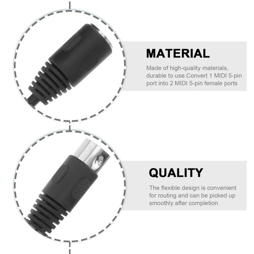 Cavo Audio Rasaerba Frizione 5 Pin Sdoppiatore DIN 5 Y Adattatore - Foto 4 di 12