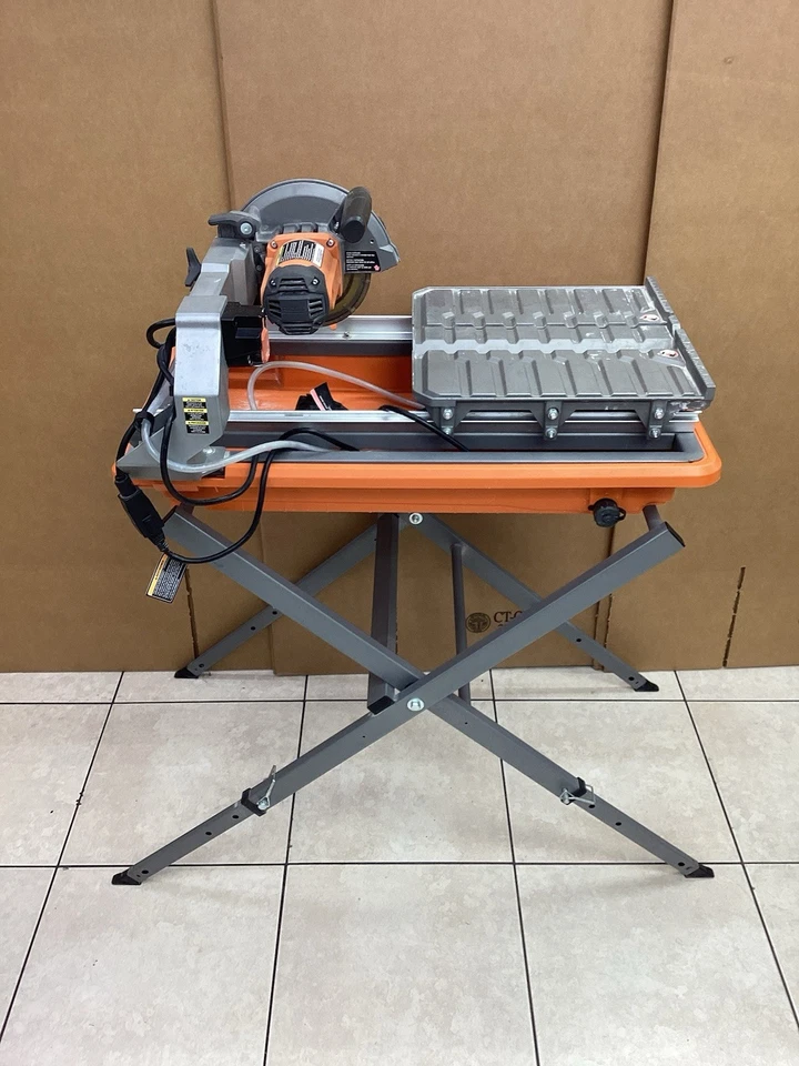 RIDGID 9 amperios 7 pulgadas Sierra para azulejos húmedos con cable Blade R4031 con soporte Foto 2 de 4