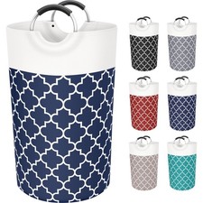 Large Laundry Basket Laundry Hamper Bag Washing Bin Clothes Bag Collapsible T...