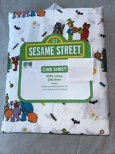 NEW Sesame Street Halloween Crib Sheet Elmo Cookie Monster Bert Ernie Grouch