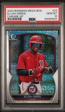 2023 BOWMAN MEGA BOX SP BASEBALL #BCP23 ELIJAH GREEN CHROME PSA 10