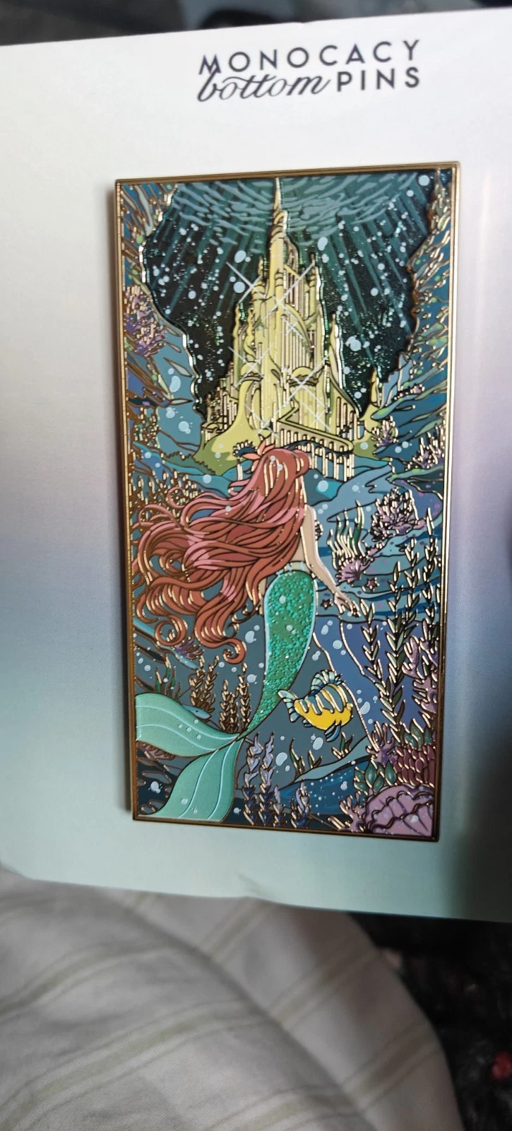 Ariel Anticipation enamel pin limited edition of 50 by Monocacy Bottom Pins New