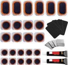 Bike Tire Repair Kit Inner Tube Puncture Patch with Vulcanizing Patches,Glueless