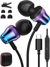 USB C Headphone for iPad A16 11 10,Type C Wired Earbuds for Samsung A17 S25 F...