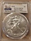 2016 PCGS MS70 - First Strike $1 Silver Eagle - 30th Anniversary