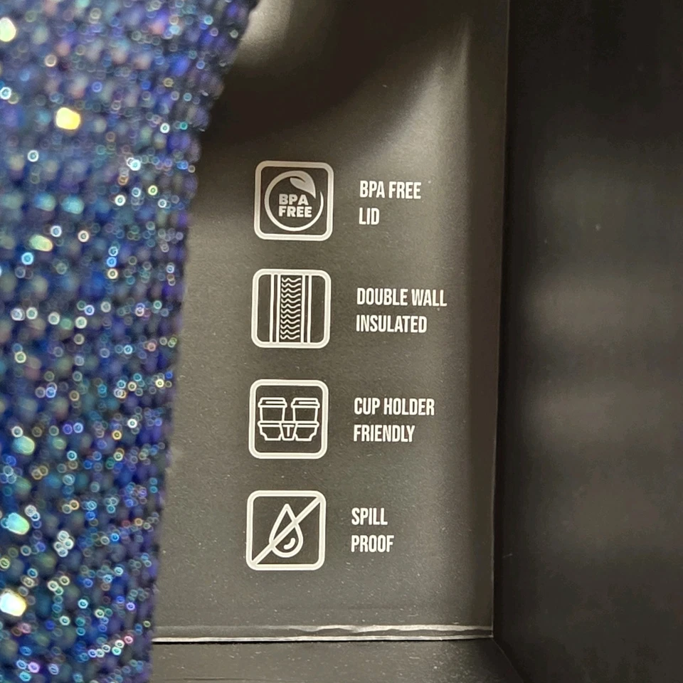 New NFL New England Patriots Bling Colossal 46 oz Tumbler Blue Rhinestones NEW - Image 3 of 4