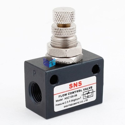 ASC100-06 1/8''PT Female Thread Pneumatic Speed Controller Flow Control Valve Kd 