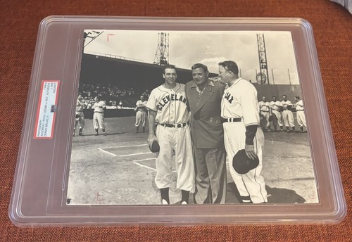 Babe Ruth PSA/DNA Photograph Type II Fenway Park 1947 Dennis Brearley ...