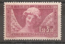 256 (1930) Caisse d'Amortissement l' Ange au Sourire Neuf sans Gomme (cote 95e)