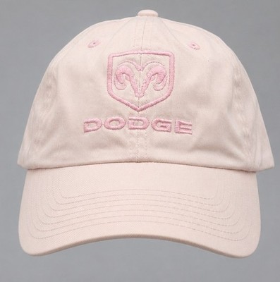 Vtg 2004 DODGE Ram Pink Baseball Cap Adjustable Embroidered Hat Strapback Y2K 