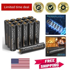 High Capacity 1100mAh NiMH AAA Rechargeable Batteries - 16 Pack for Durability