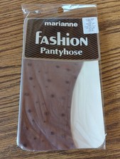New Vintage Marianne Fashion Pantyhose Size C Medium Gray Ultra Sheer Confetti