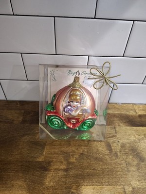 New OWC Inge Glas Birgit's Collection Cinderella's Carriage Glass Ornament 114