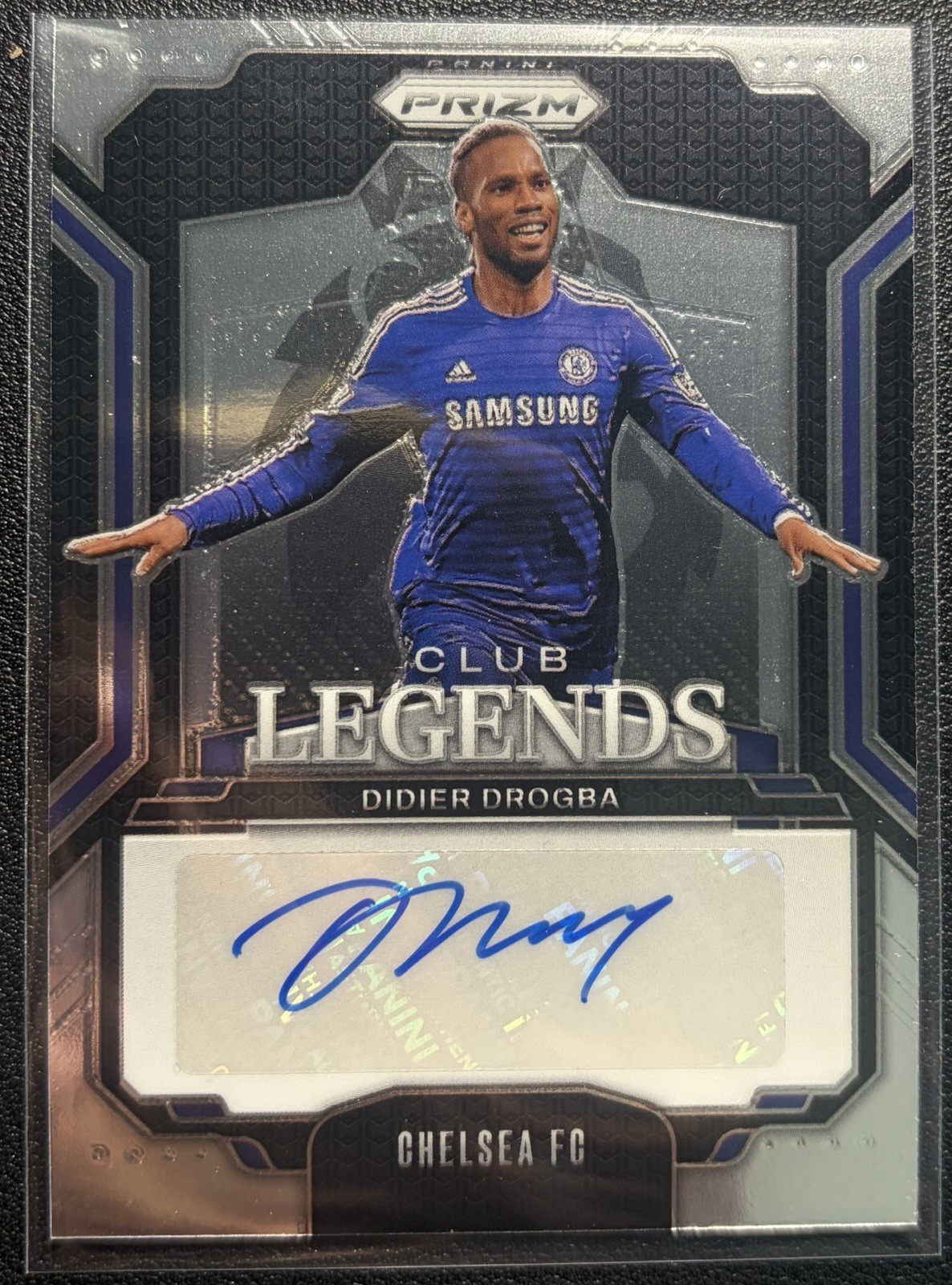 2024-25 Panini Prizm EPL Didier Drogba Club Legends Auto Chelsea