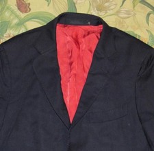 SUITSUPPLY Navy Blue Wool Sienna Single Breasted Blazer Jacket 44 Long