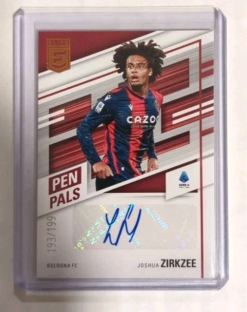 2022-23 Panini Donruss Elite Serie A Pen Pals Joshua Zirkzee Auto 193/199