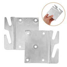 4 Pcs Headboard Brackets Replacement Bed Frame Hardware Hook Connectors