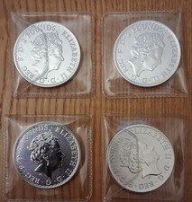 4 X 2021 SILVER  BRITANNIA BULLION COINS 1oz 