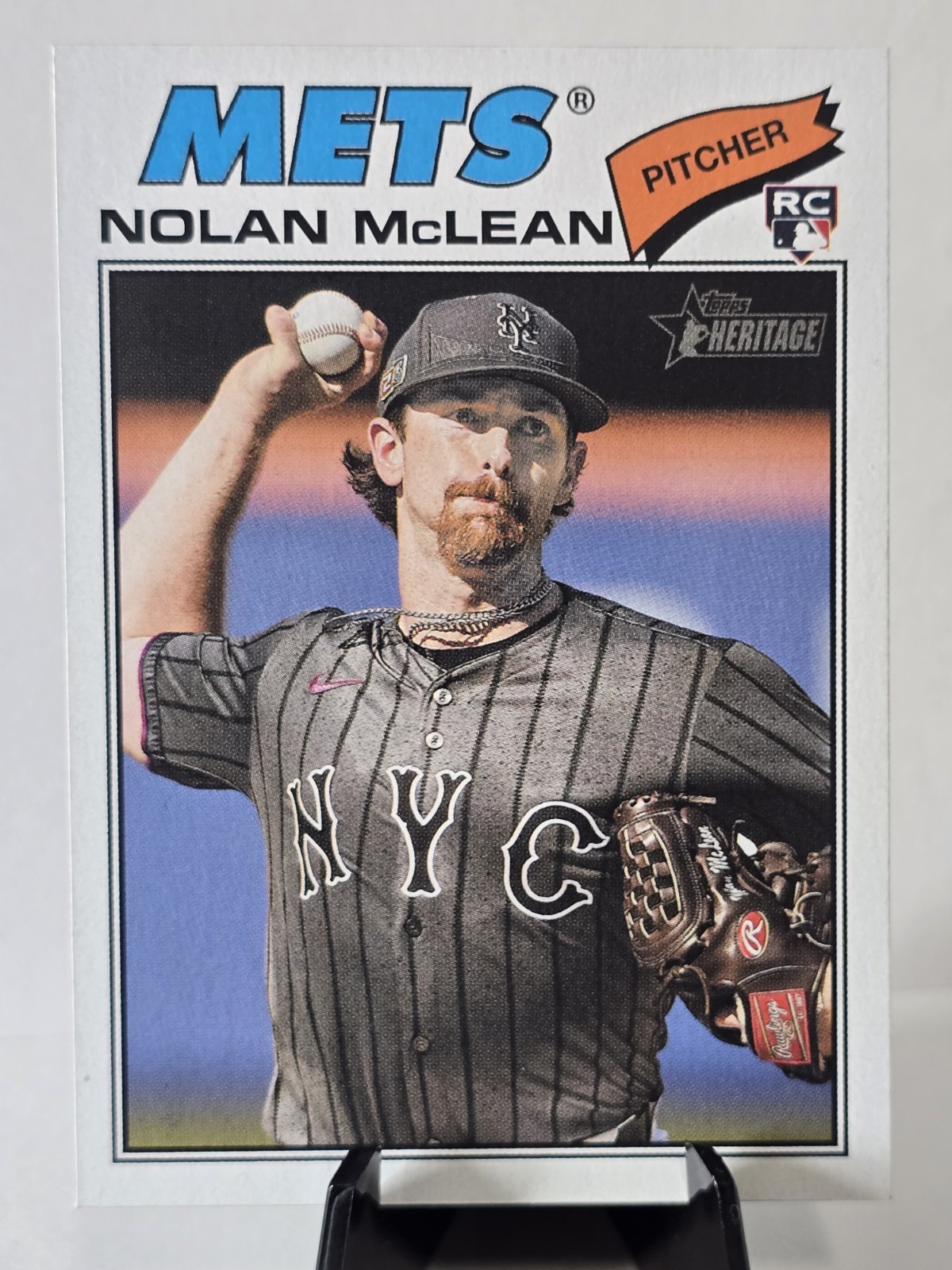 2026 Topps Heritage #150  Nolan McLean  Rookie New York Mets