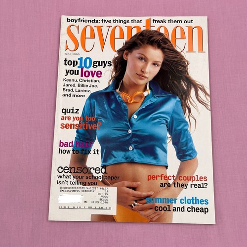 Vintage Seventeen Magazine June 1995 90s Fashion