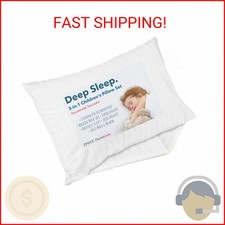 ZPECC Toddler Pillow with Pillowcase - 13x18 Organic Cotton Hypoallergenic Kids