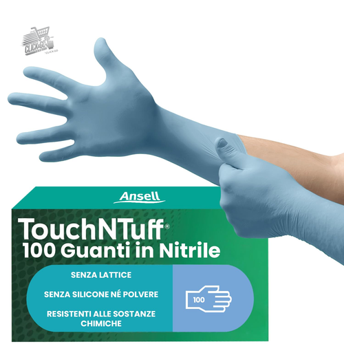 Touchntuff Nitrilhandschuhe 92-670 Ansell Blau Größe M 100 Stück Einweg Puderfrei - Bild 2 von 12
