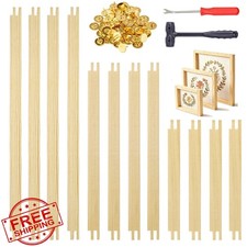 12 Pcs Stretcher Bars for Needlework, 3 Sizes 6, 8, 12 Inch Needlepoint Str...
