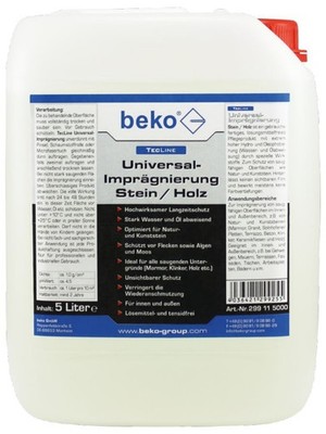 beko TecLine Universal-Imprägnierung Stein/Holz 5 l Kanister 299 11 5000