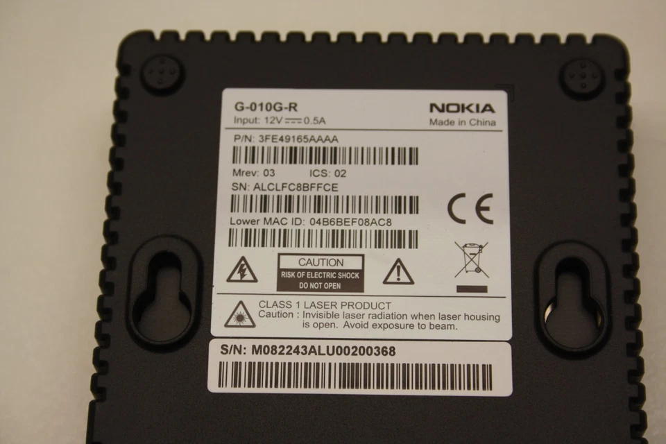 Nokia-ONT G-010G-R Openreach Glasfaser GPON Terminal - Bild 3 von 4