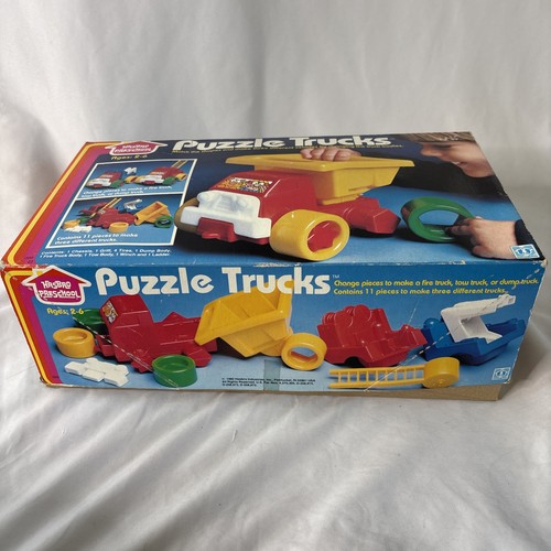 Puzzle Trucks Hasbro Vorschule Vintage 1982 Alter 2-6 komplett in OVP - Bild 3 von 8