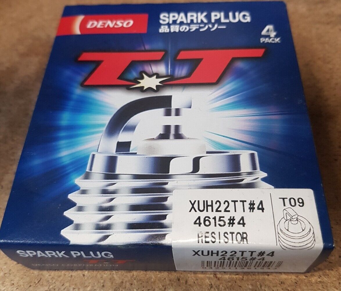 4x denso TT Nickel Twin Tip Spark Plugs - Part No. XUH22TT / 4615