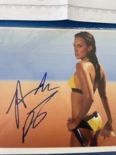 Sexy AMANDA BEARD SIGNED AUTOGRAPH 8X10 PHOTO Diver Knife OLYMPIC GOLD MEDALIST