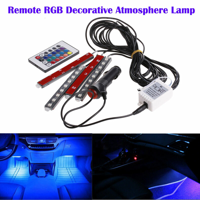 Decorative RGB LED Car Interior Accessories Floor Atmosphere Lamp Ambient Light