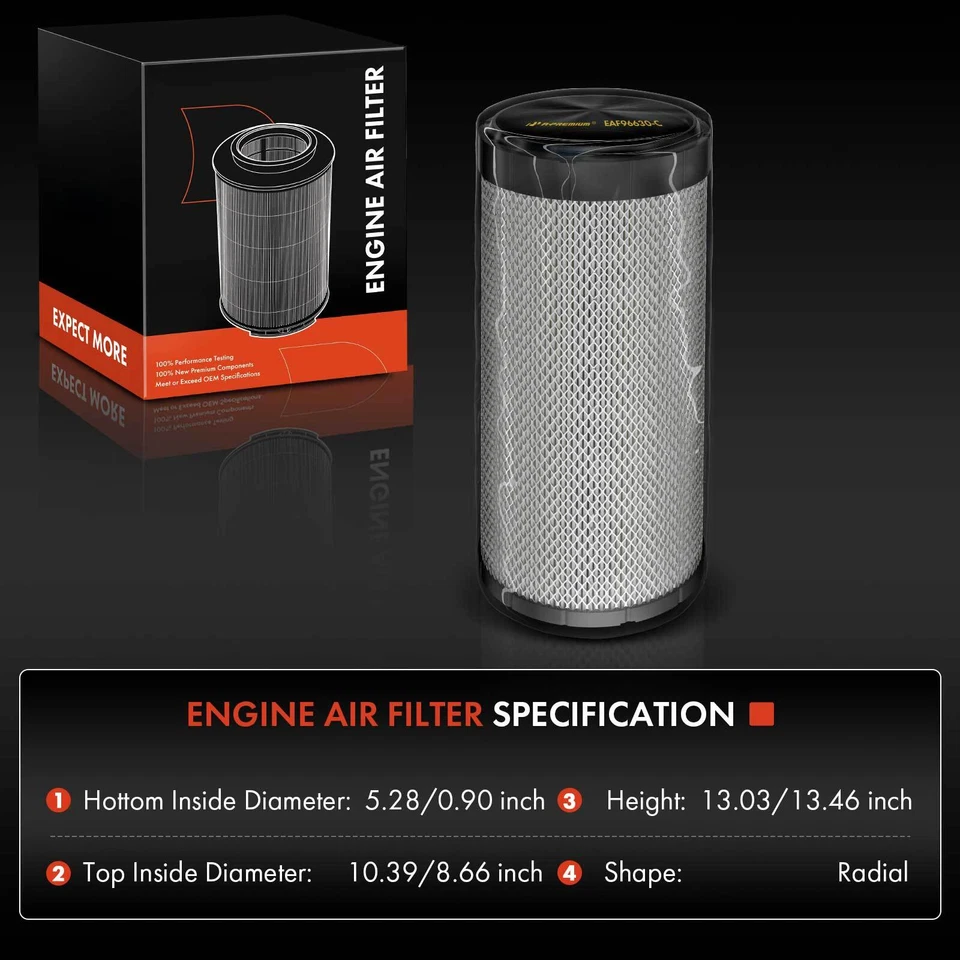 Filtro de aire del motor para Chevrolet W3500 W4500 Tiltmaster GMC Isuzu Mitsubishi Fuso Foto 2 de 4