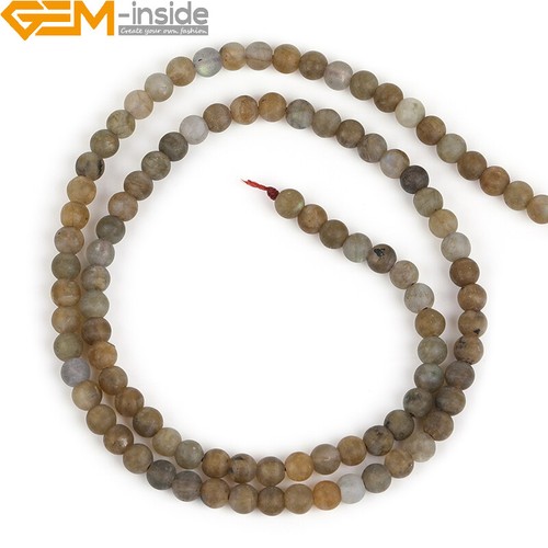 Matte Round Natural Amazonite Agate Quartz Spacer Jewellery Making Beads 15" - Picture 38 of 159