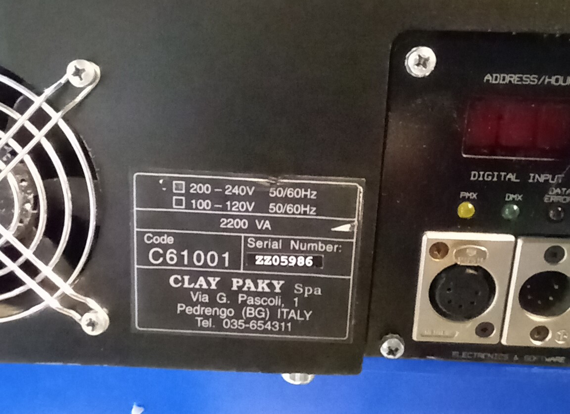 Clay Paky Stage Zoom 1200 professional dmx concert lighting moving head gobo