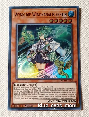 Yu-Gi-Oh! Wynn Die Windkanalisiererin RA01 SUPER Rare Near Mint Neu! 