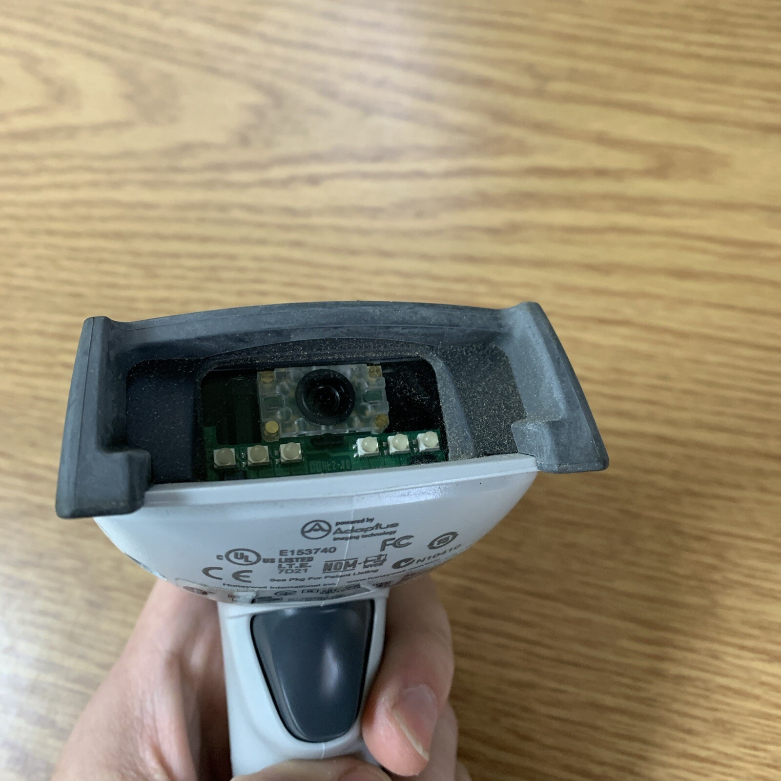 Hand Held Products E153740 White & Gray Wired USB  Barcode Scanner See Pics