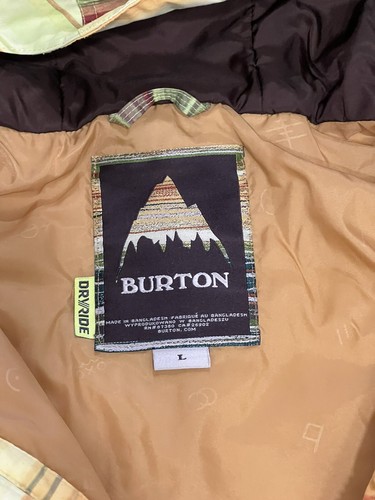 Men’s Burton Winter Jacket Size Large Snowboard Ski - Picture 4 of 9
