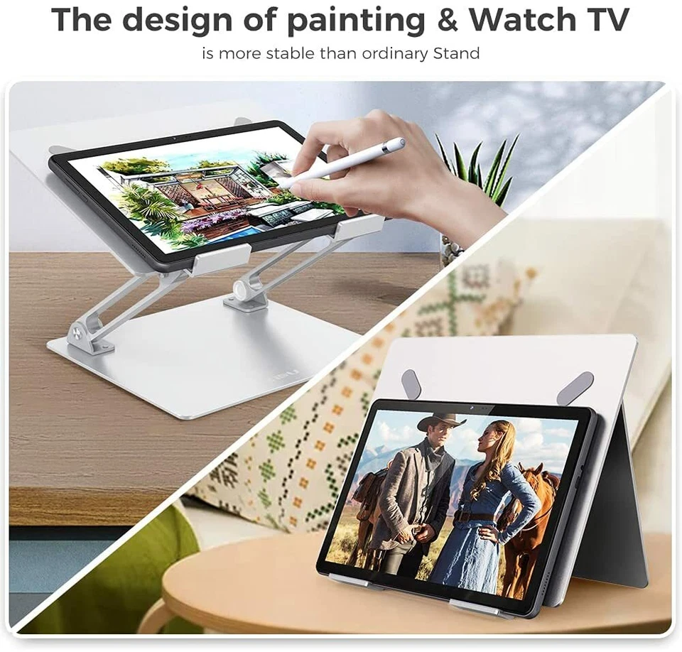 Laptop Holder & Riser Stand Ergonomic Aluminum Portable Adjustable HIGH QUALITY - Image 4 of 4