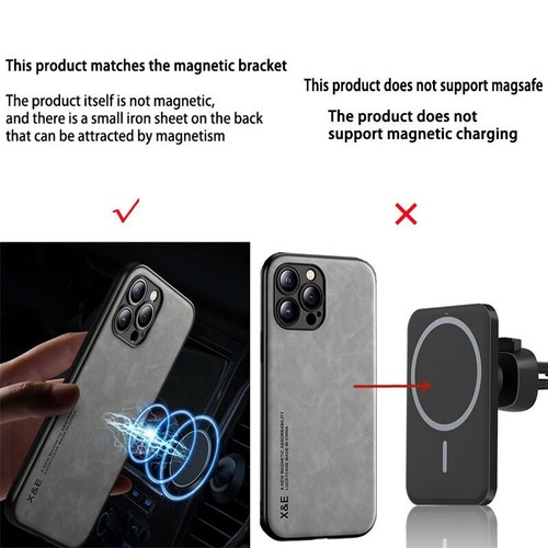 Soft Phone Case For Samsung S25 S24 S23 A06 A16 A56 Magnetic Shockproof Leather - Picture 4 of 16