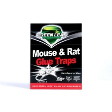 Green Leaf New Mouse & Rat Glue Traps - Harmless to man 
